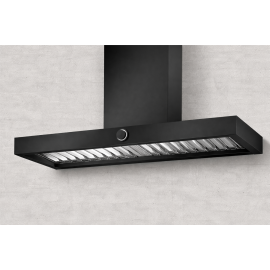 AIRFORCE Vis Boxy AN/A/120 120cm Μαύρο Απορροφητήρας Εντοιχιζόμενος Τζάκι